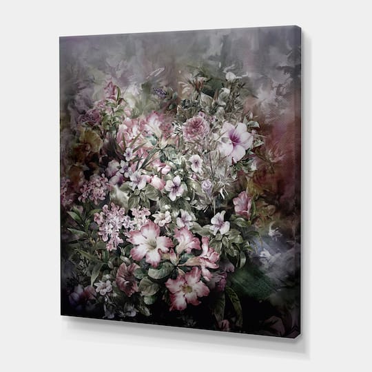 Designart - Retro Drawing of Flowers IV
